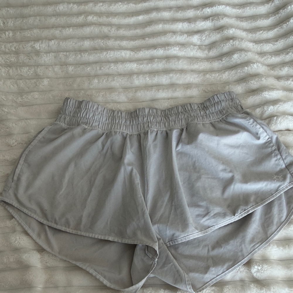 Aerie Light Gray Athletic Shorts